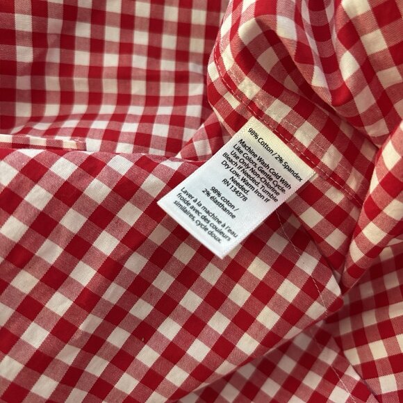 Vineyard Vines Classic Fit Tucker Button Down Shirt Gingham Red Men’s Large NEW - Picture 10 of 14